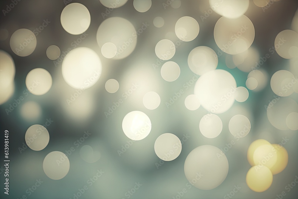 Poster bokeh effect with colorful lights in the background. generative ai