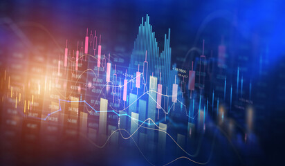 Business development, financial plan and strategy.Analysis finance graph and market chart investment.	