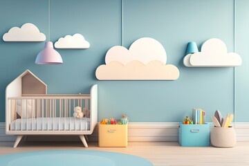 interior of a children  room generated by Ai