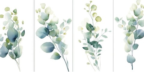 watercolor_eucalyptus_set