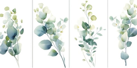 watercolor_eucalyptus_set