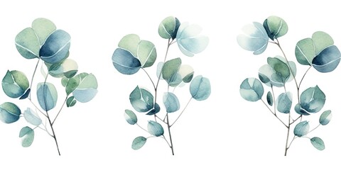 watercolor_eucalyptus_set