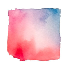 Obraz premium Pastel watercolor painting brush stroke isolated on transparent background. Generative ai
