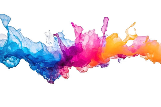 
Abstract watercolor, colorful splash, isolated, created with Generative AI technology.
