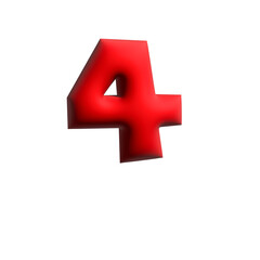 3D Number 4