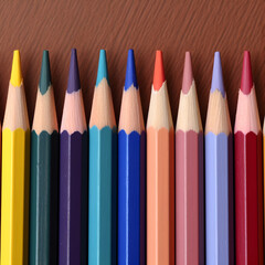 Fototapeta premium color pencils, assorted colored pencils