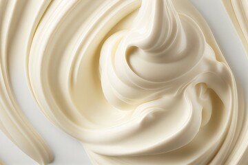 Close up of a ice-cream swirl. Generative AI