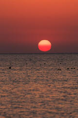 Sunrise over the Red Sea in Makadi Bay