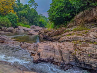 river and rocks