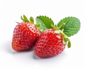 strawberries_with_green_leaves