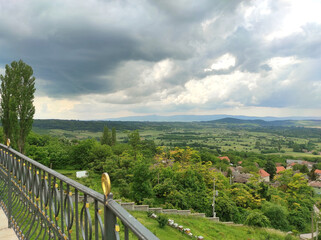 Fototapeta na wymiar View from Monastery Lesje, near Paracin town, Serbia
