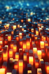 Obraz premium Background with lines. AI generated art illustration.