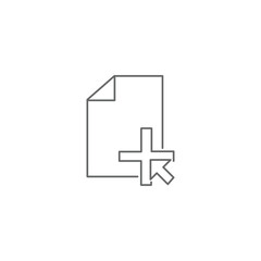 visual design of a symbol or icon in the form of a document. paper icon. writing icon on paper