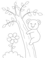 koala coloring page. you can print it on 8.5x11 inch paper