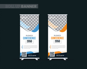 Vertical Banner Design Signboard Advertising design. Design Banner Templates Presentation and X banner Vector.