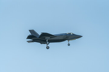 Fototapeta na wymiar Lockheed Martin F-35 fighter jet at Air Defender, Germany
