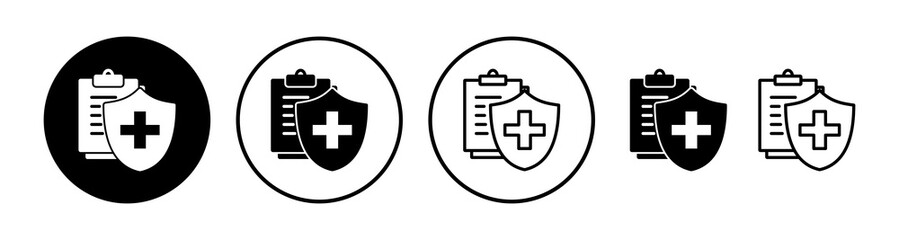 Obraz premium Health insurance icon vector. medical insurance icon