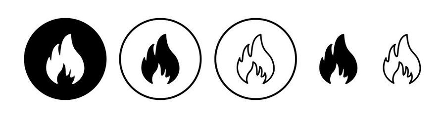 Fire icon vector. fire flame icon