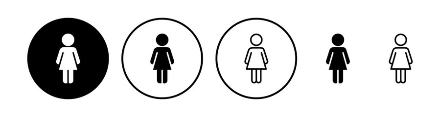 Female icon vector. toilet icon. restroom sign. gender
