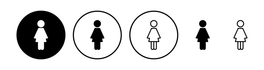 Obraz premium Female icon vector. toilet icon. restroom sign. gender