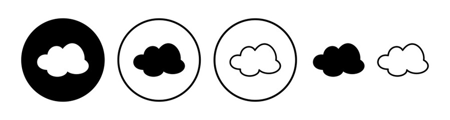 Cloud icon vector. cloud data. cloud services