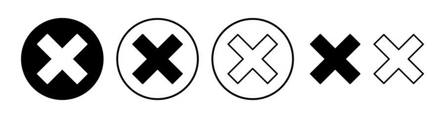 Close vector icon. Delete icon. remove, cancel, exit symbol.
