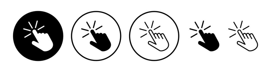 Click icon vector. cursor icon vector. pointer sign