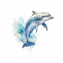design image dolphin in the sea