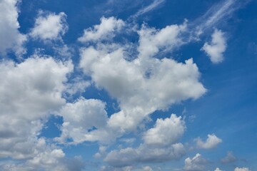Blue sky with clouds background