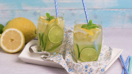 Summer citrus fruits drink