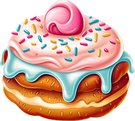 cake with pink icing