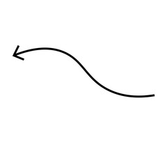 Abstract Doodle Arrow Line