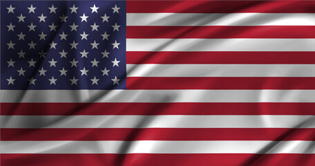 Flag of the United States 3D Model