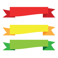 set of ribbons vector design