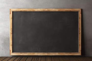 Generative AI Sagae, Yamagata / Japan - March 5, 2020: A blank chalkboard located in a classroom.