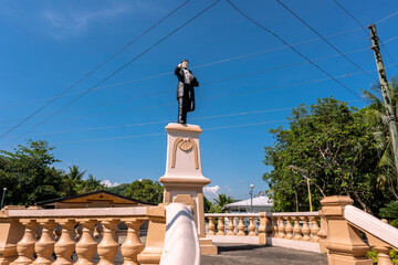Jordan, Guimaras - The smallest plaza in the country, with a statue of Jose Rizal.