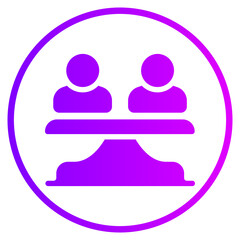 balance scale gradient icon