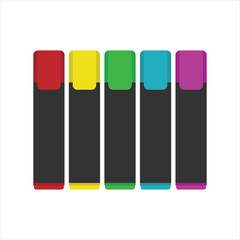 colorful set of markers