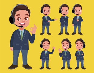 Call center and customer service character