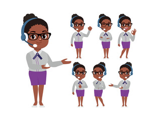 Call center and customer service character