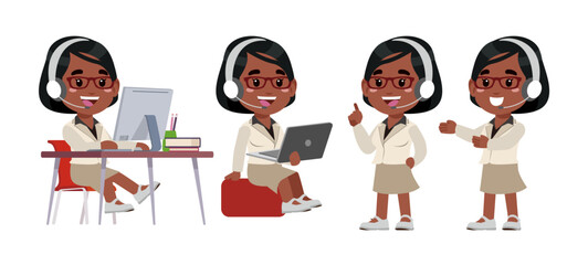 Call center and customer service character