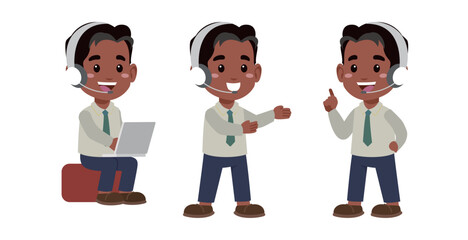 Call center and customer service character