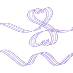 Ribbon bow celebration decoration.