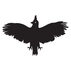 Garuda bird silhouette, symbol of Indonesia