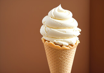 Ice cream cone. Generative AI