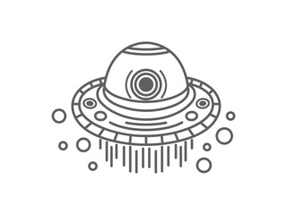 ufo line art 