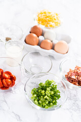 Bacon and cheese egg muffin