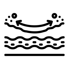 exfoliant line icon