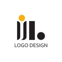 letter il for logo company design template - obrazy, fototapety, plakaty