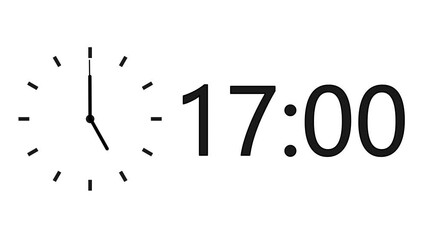 12 hour time loop animation